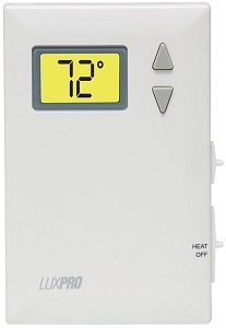 LuxPro Digital 2 Wire Heat Only Thermostat – PSD010B | Thermostats Advice
